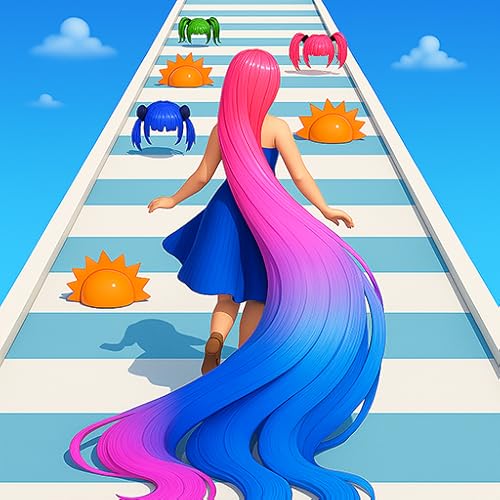 Long Hair Challenge Run Game 3D - Hair Runner Race 3D: Save Your Long Hair Salon Games