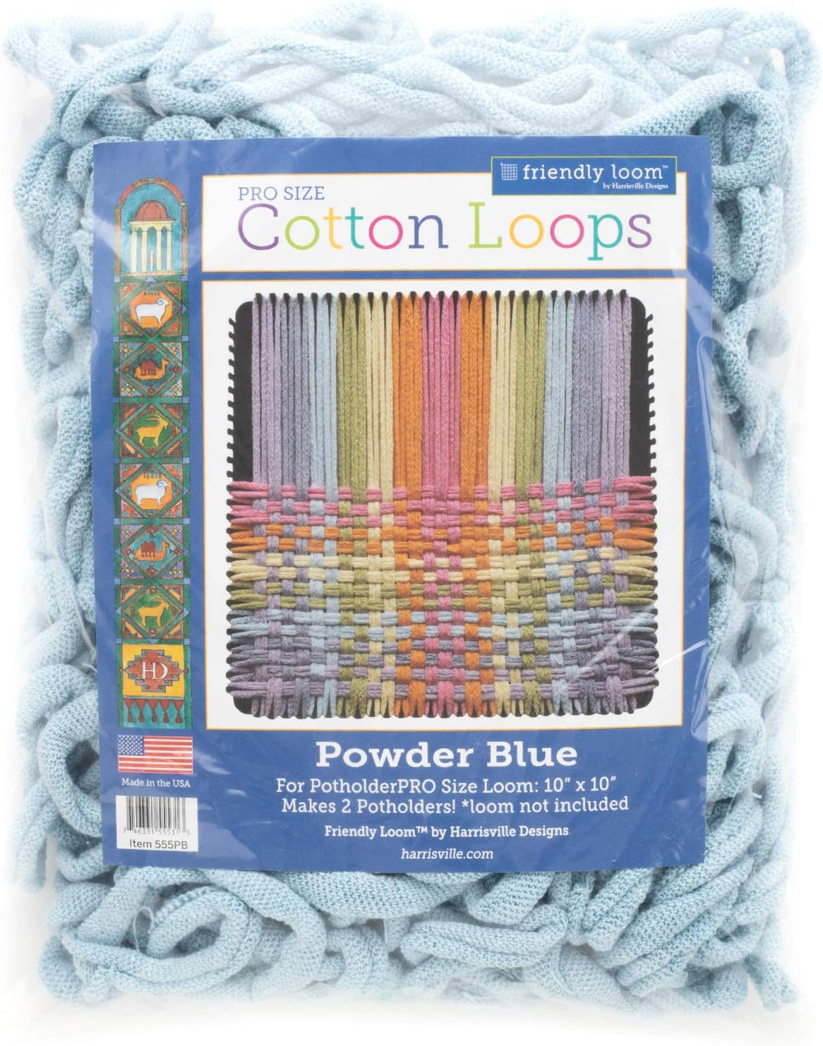 Harrisville Designs Friendly Loom Potholder Cotton Loops 10
