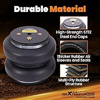 Vista 3 de maXpeedingrods Kit de bolsas de suspensión neumática trasera de 7500 libras para Dodge Ram 2500 4WD 2003-2013 Ram 3500 4WD 2003-2018 Kit de bolsas