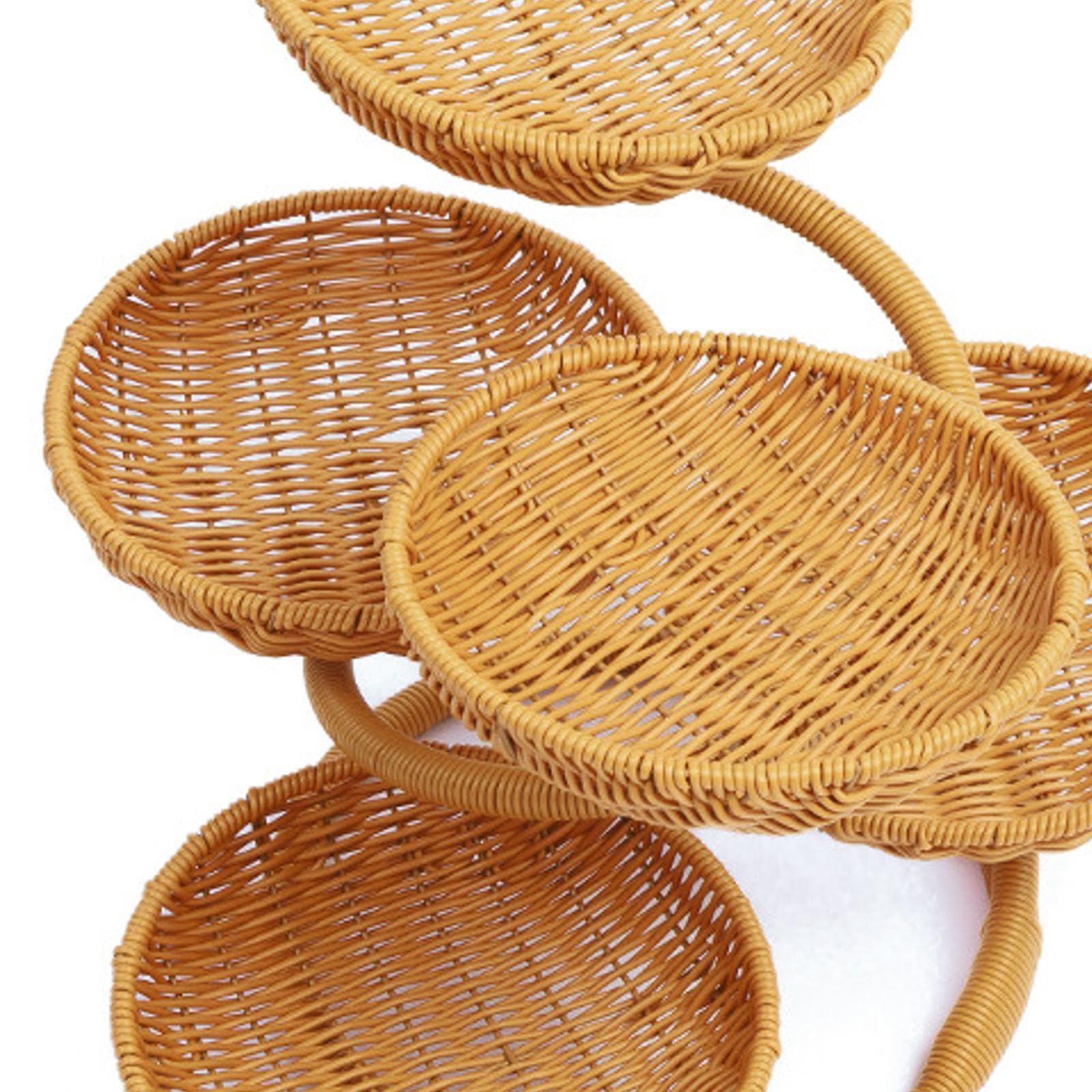 Estante Organizador para Cestas de Servir Alimentos, Ideal para Encimeras de Camping Al Aire Libre.