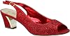 Enzo Romeo Lime01 Womens Open Toe Low Heel Wedding Rhinestone Wedge Sandal Shoes