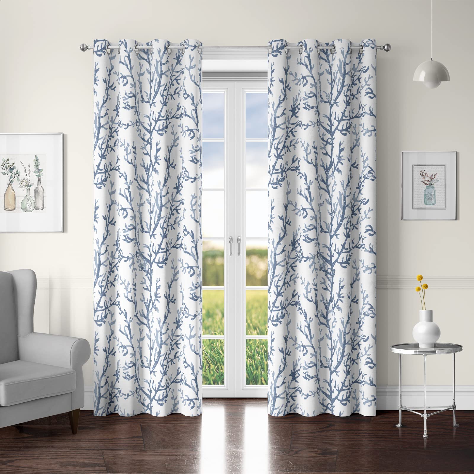 Juego De Cortinas De Cocina Diseño Floral Bordadas Beige | Meses Sin