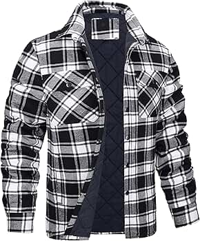 Amazon.com: Men's Plaid Hooded Shirts Casual Long Sleeve