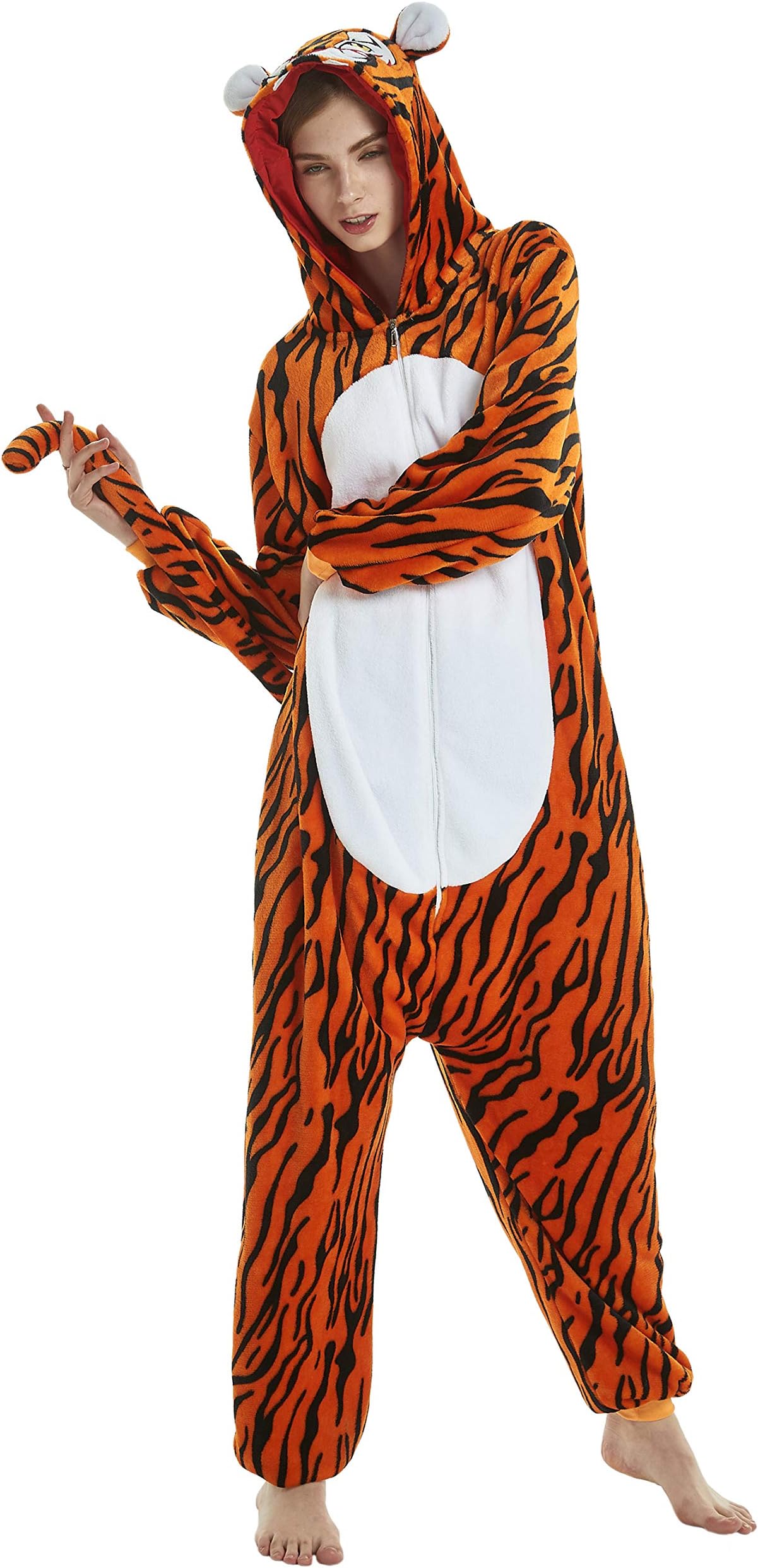 Adult Onesie Animal Pajamas Unisex Halloween Cosplay Costume Loungewear