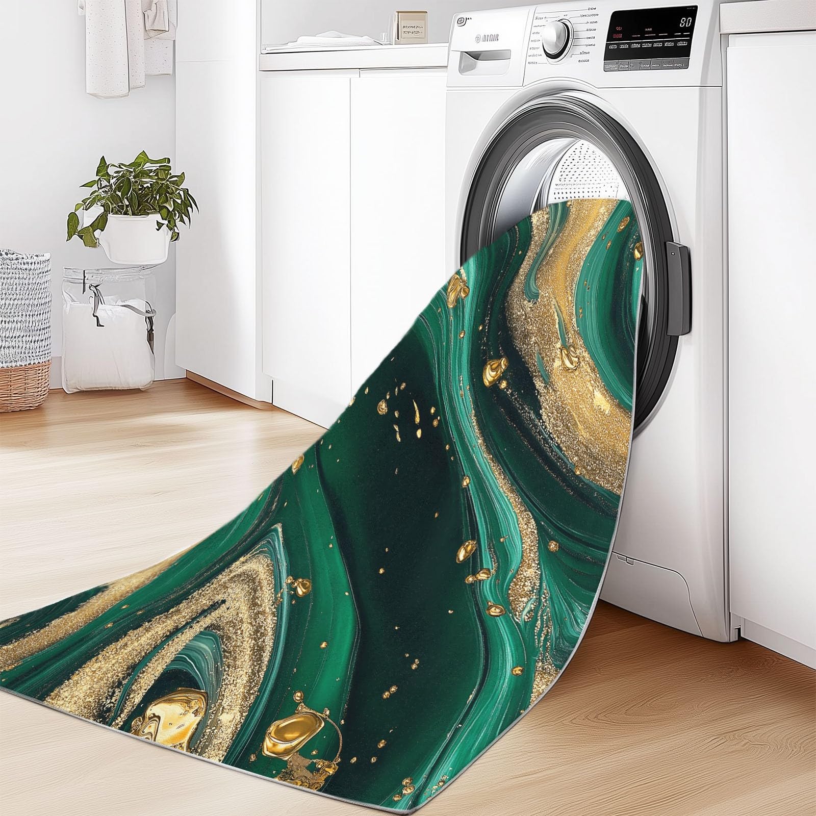 Dywan Area Rug o teksturze agatu, płynny luksus, zmywalny, miękki, ultradrobny kaszmir, krótki włos, prostokątny dywan antypoślizgowy 80 x 150 cm, dywany do sypialni, salonu, jadalni, kuchni, biura