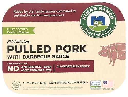 Niman Ranch, Pork Pulled Cooked Barbecue Sauce, 14 Ounce