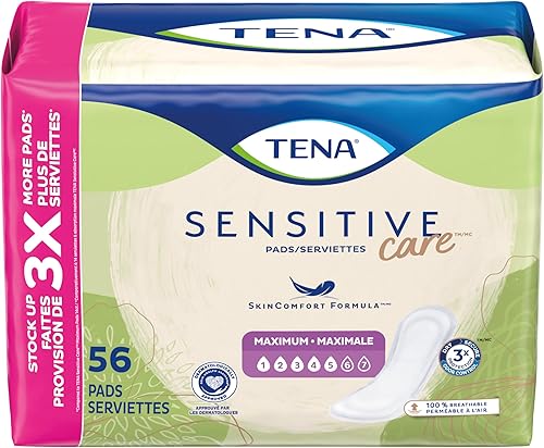 Miniatura 10 de TENA Intimates - Almohadilla de control de incontinencia y vejiga de máxima absorción para mujeres, longitud regular, 168 unidades (3 paquetes de 56)