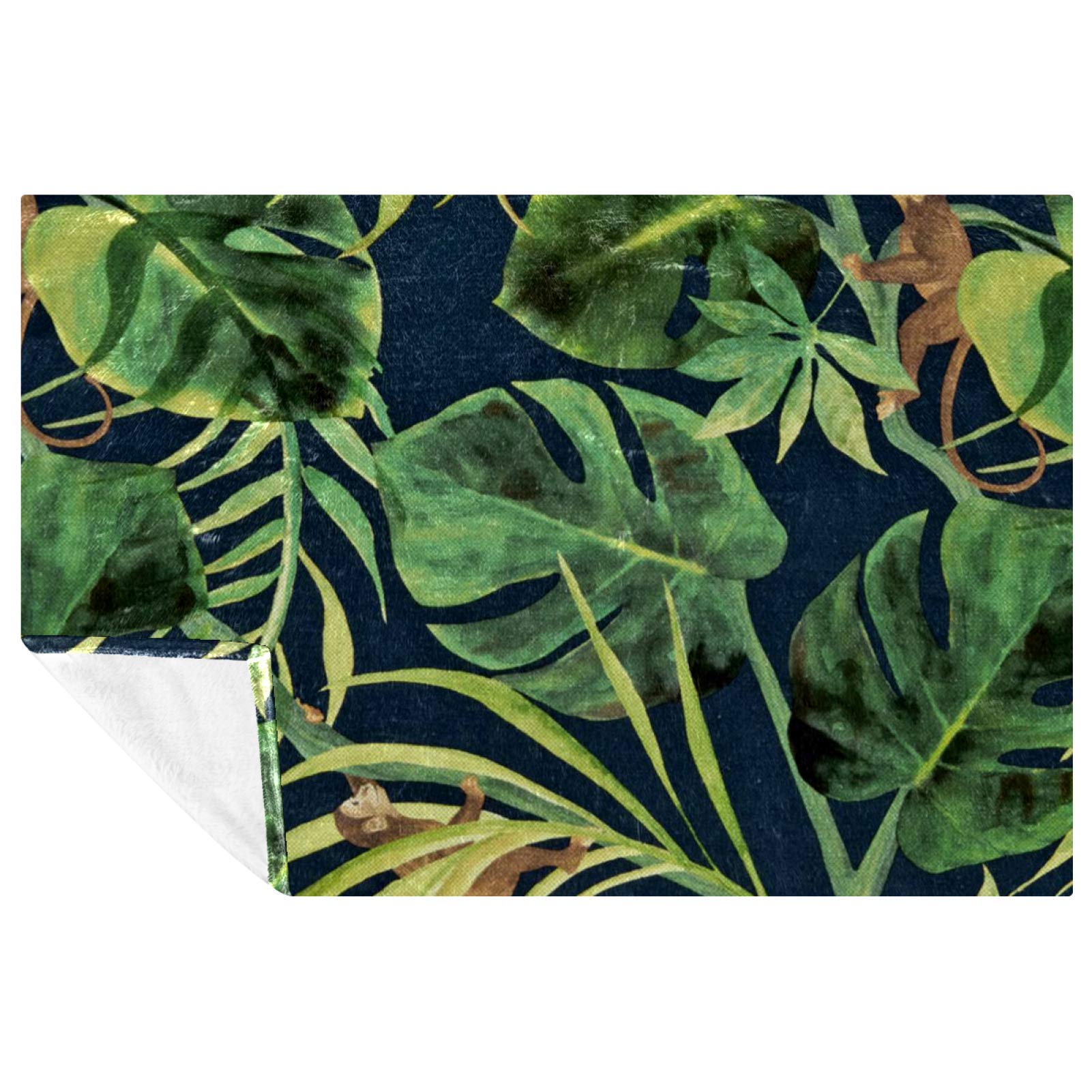 Couverture de pique-nique et camping à motif singe 150x100 cm pour vos sorties nature
