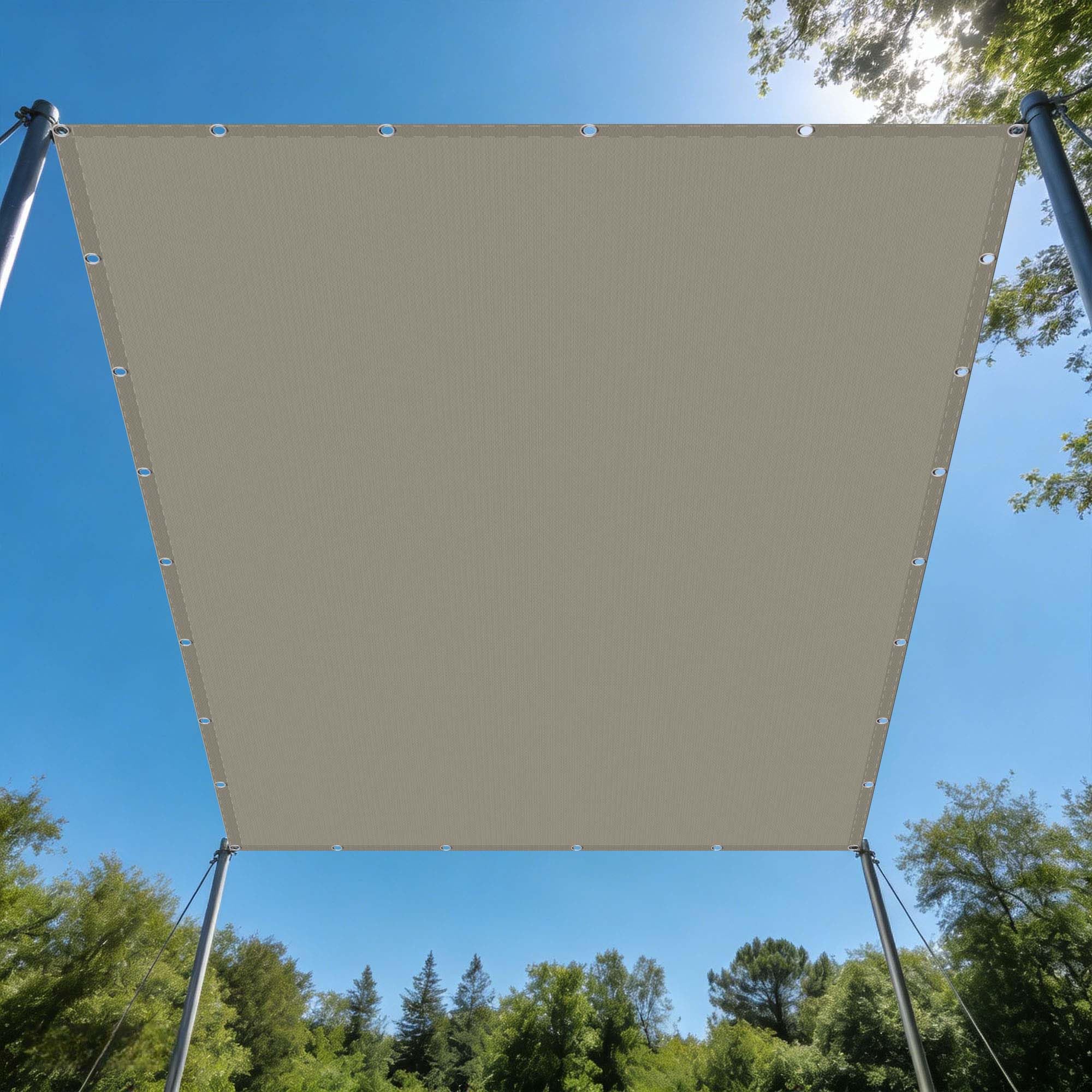 Voile d'ombrage rectangulaire 320 x 500 cm imperméable pour terrasse