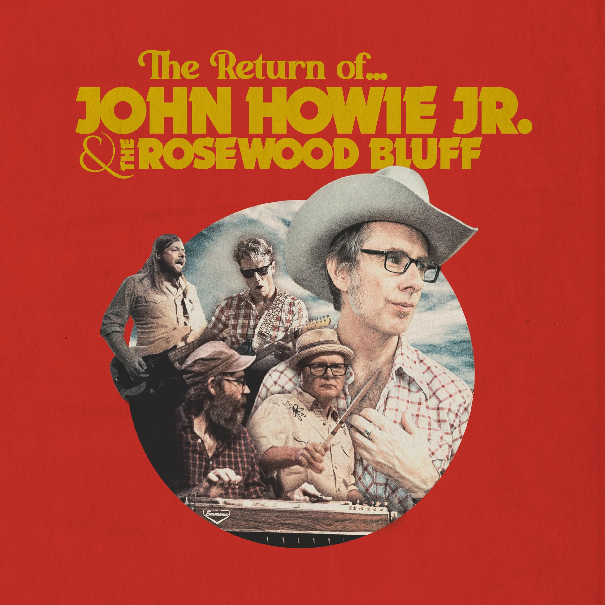 HOWIE JR, John/ THE ROSEWOOD BLUFF - The Return Of - teal black & white vinyl LP