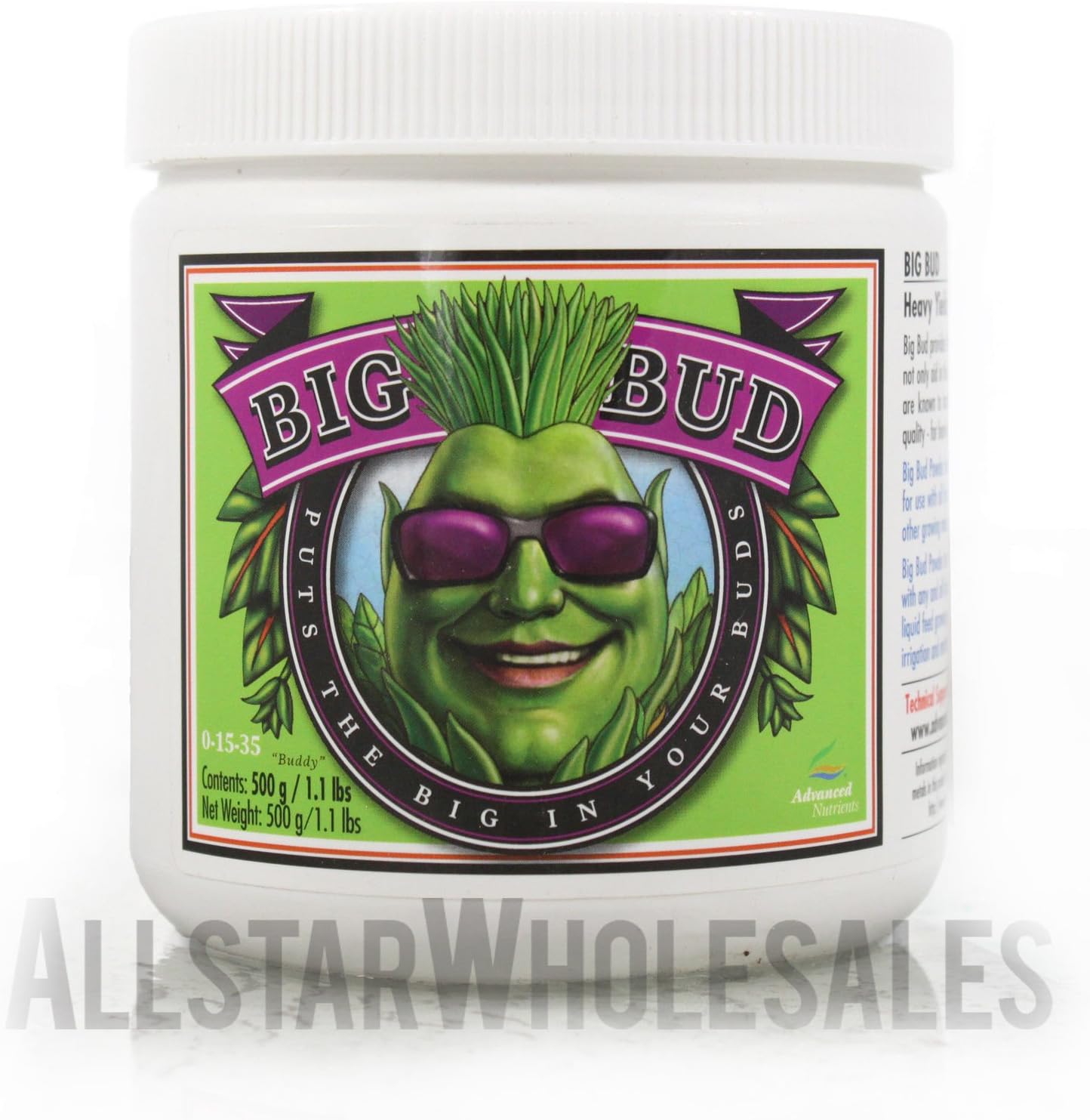 Advanced Nutrients Big Bud POWDER 500g Hydroponics Additive, 500 Grams ..#G4E435T1 34452-3T129149