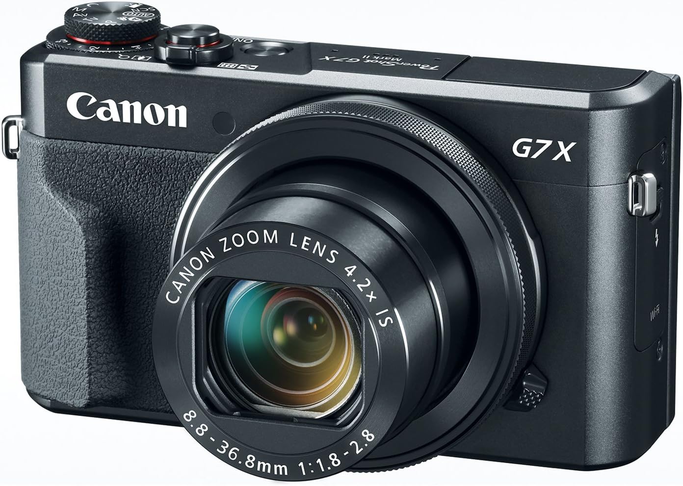 Canon PowerShot Digital Camera [G7 X Mark II] with Wi-Fi & NFC, LCD Screen, and 1-inch Sensor - Black, 100-1066C001