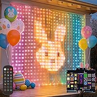 Vista 9 de Dazzle Bright 300 luces LED para cortina, luces de hadas del Día de San Valentín para dormitorio con 8 modos de iluminación, luces de ventana