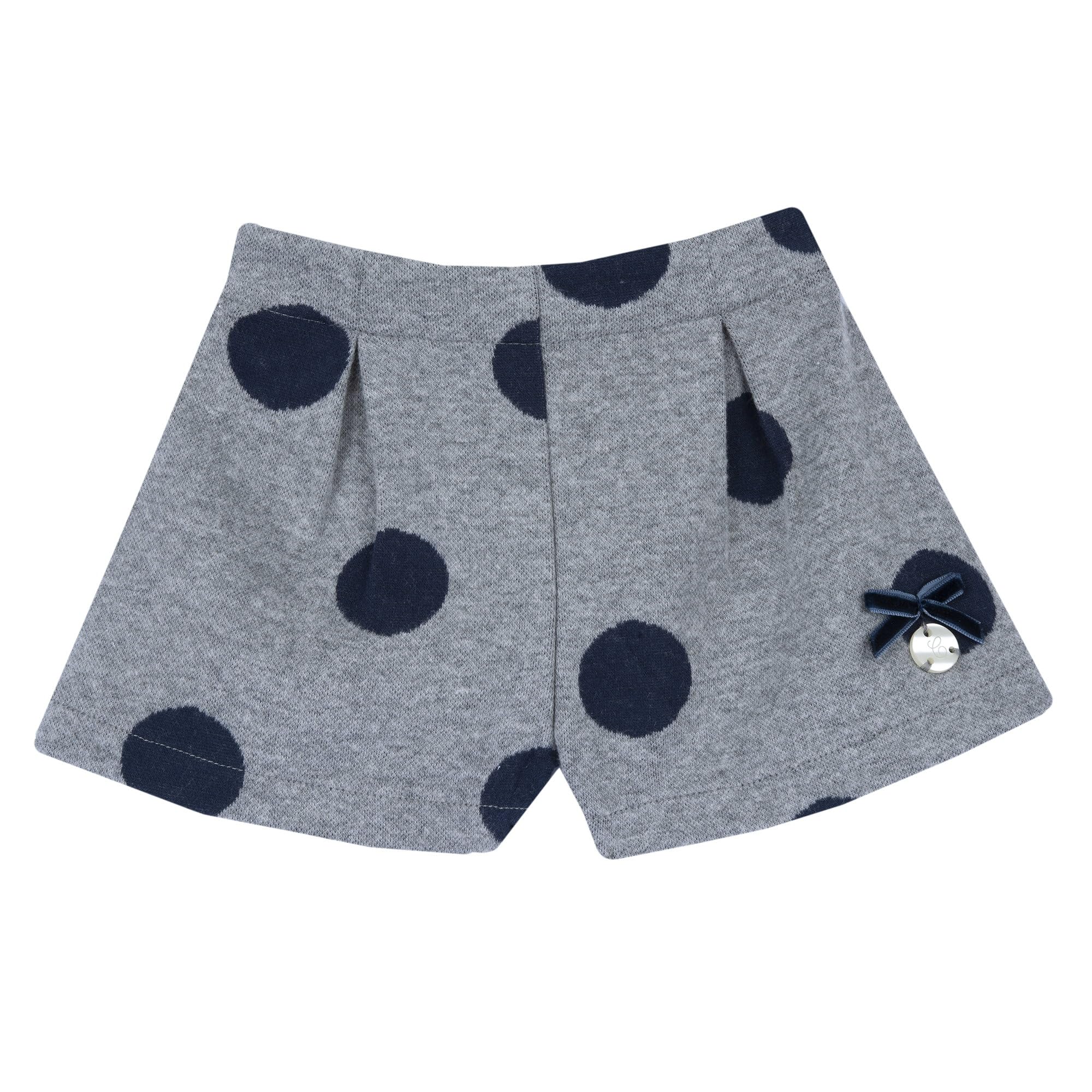 Chicco, Babyhose mit Punkten und Schleifen, Grau
