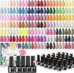 Phoenixy 42 PCS Gel Nail Polish, 36 Colors Nail Polish Kit Blue Red White with Base Top Coat Glitter Matte Glossy Nail Set Gifts for Women -PCG9028