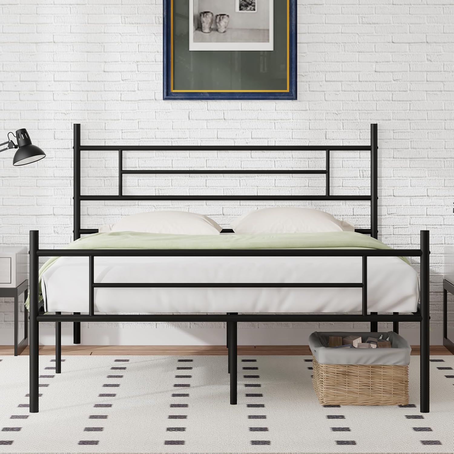 Novilla Queen Size Bed Frame with Headboard