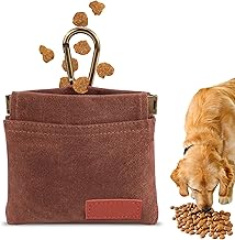 Leckerlibeutel für Hunde mit Automatischem Verschluss Freihändige Hundeleckerlitasche aus Robustem Material, Kleine Futterbeutel für Hundetraining mit Sicherheits-Karabiner