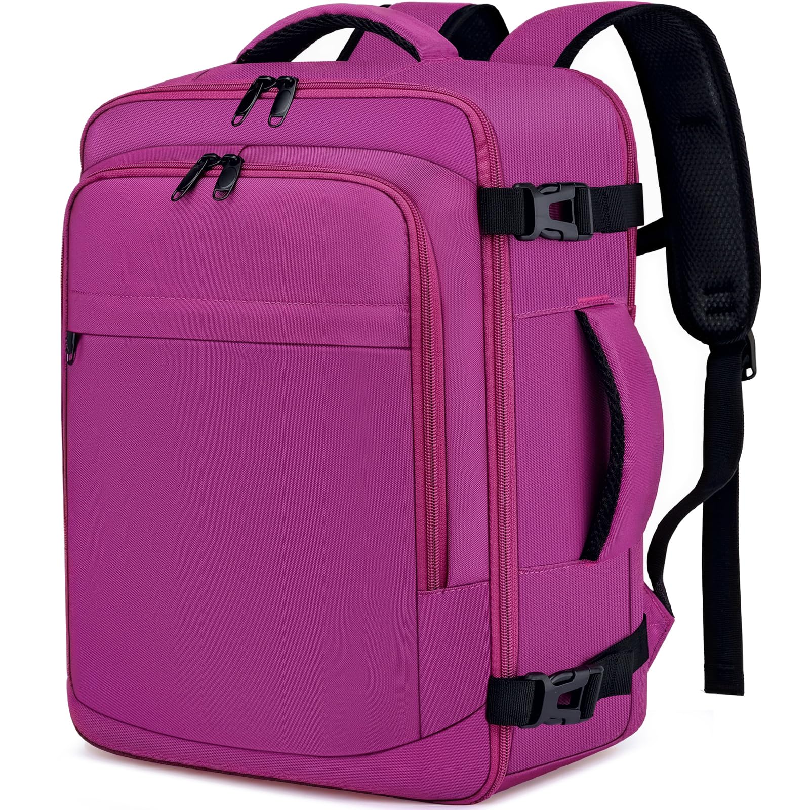 Handgepäck Rucksack Handgepäck Rucksack für Flugzeug Klein Reiserucksack Unter Sitz Handgepäck Tasche für Weekender Kurze Tirp für Herren und Damen,Schwarz