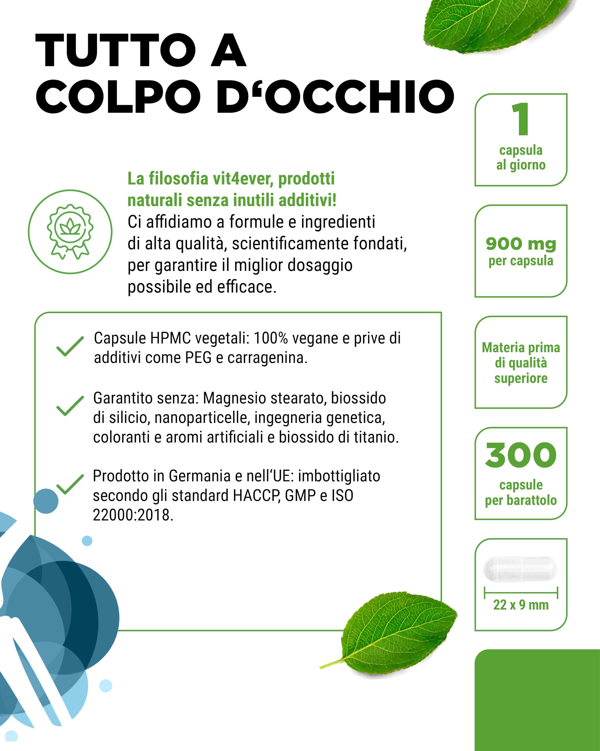 Glucosamina 900mg - 300 capsule - solfato di D-glucosamina bioattivo da fermentazione - senza additivi indesiderati - dose elevata - vegano