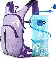 Vista 8 de Nepest Hydration Pack Backpack for Women & Men, Lightweight Water Backpack with 2L Water Bladder for Hiking Cycling Running Biking