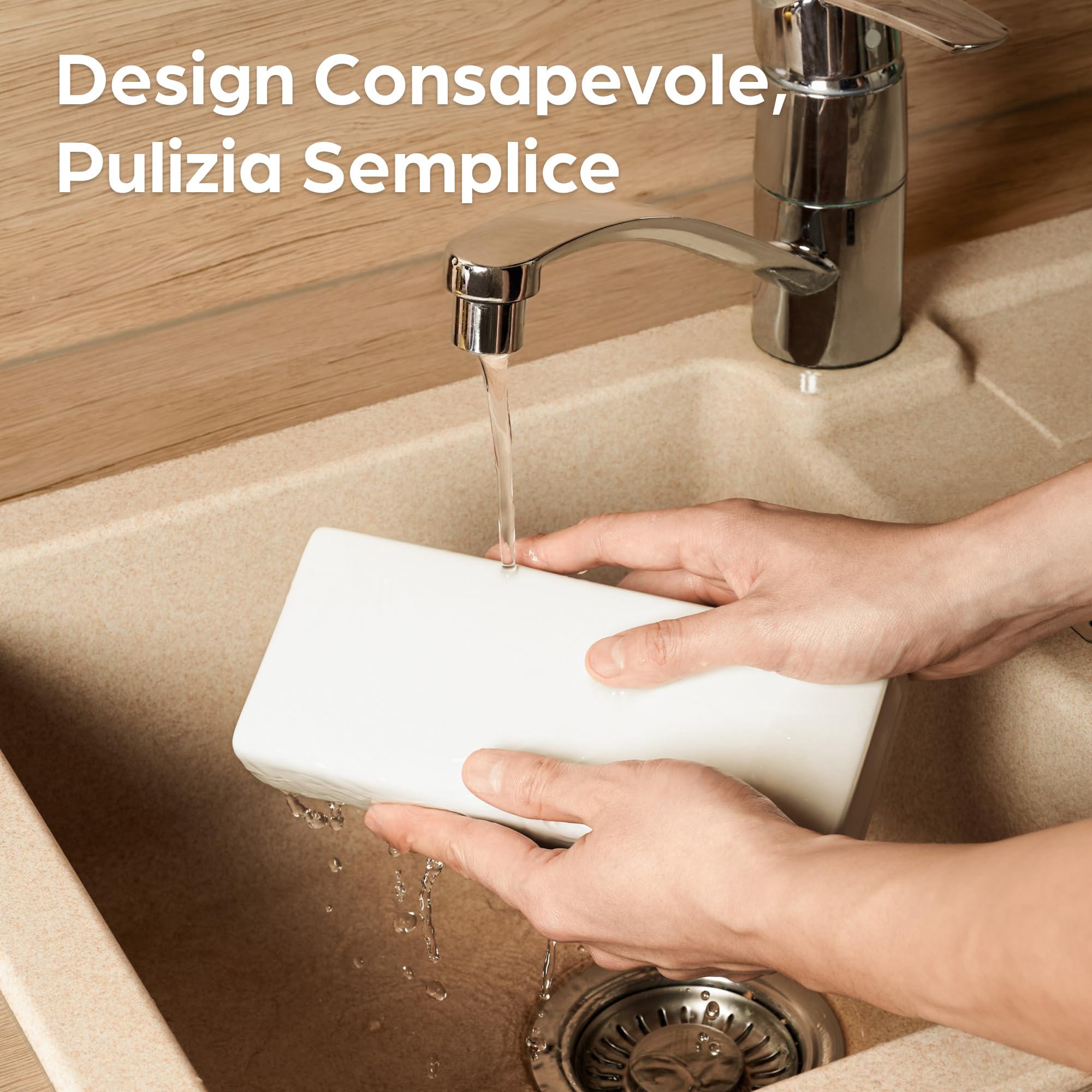 Praknu Umidificatore Termosifoni in Ceramica - Set di 4 Contenitore Acqua per Termosifoni con Gancio Flessibile - Controllo Dell'Umidità - Risparmio Energetico - Rilascio Efficiente Dell'Umidità