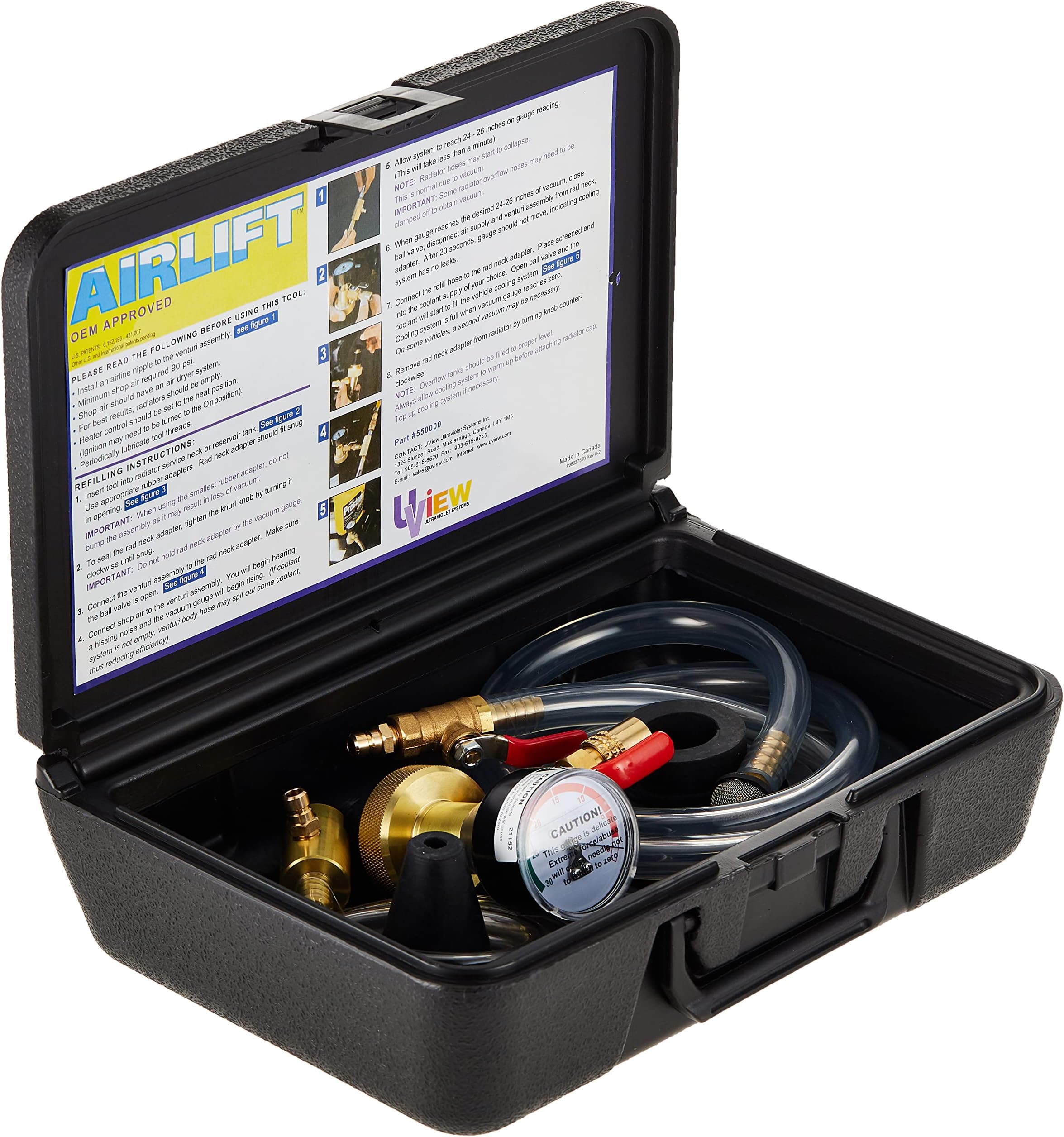 UView 550000 Airlift Cooling System Leak Checker and Airlock Purge Tool
