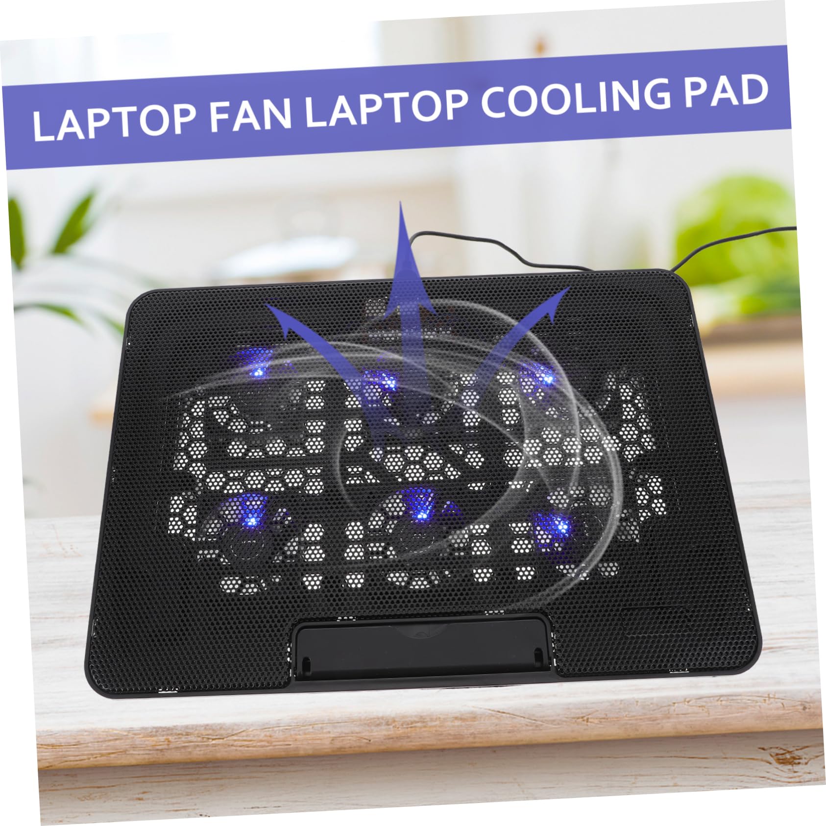 NUOBESTY Soporte De Enfriamiento para Computadora Portátil Ventilador Silencioso De Laptop De Refrigeración Ergonómica Base De Soporte para PC