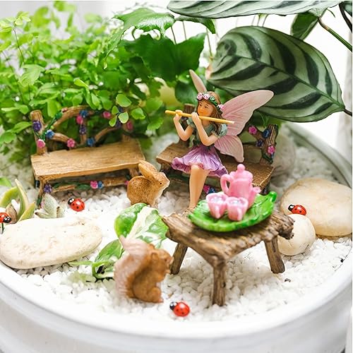 Miniatura 4 de Jardín de hadas – Accesorios y miniatura con figuras de jardín de hada (14 unidades) – Suministros de Pretmanns