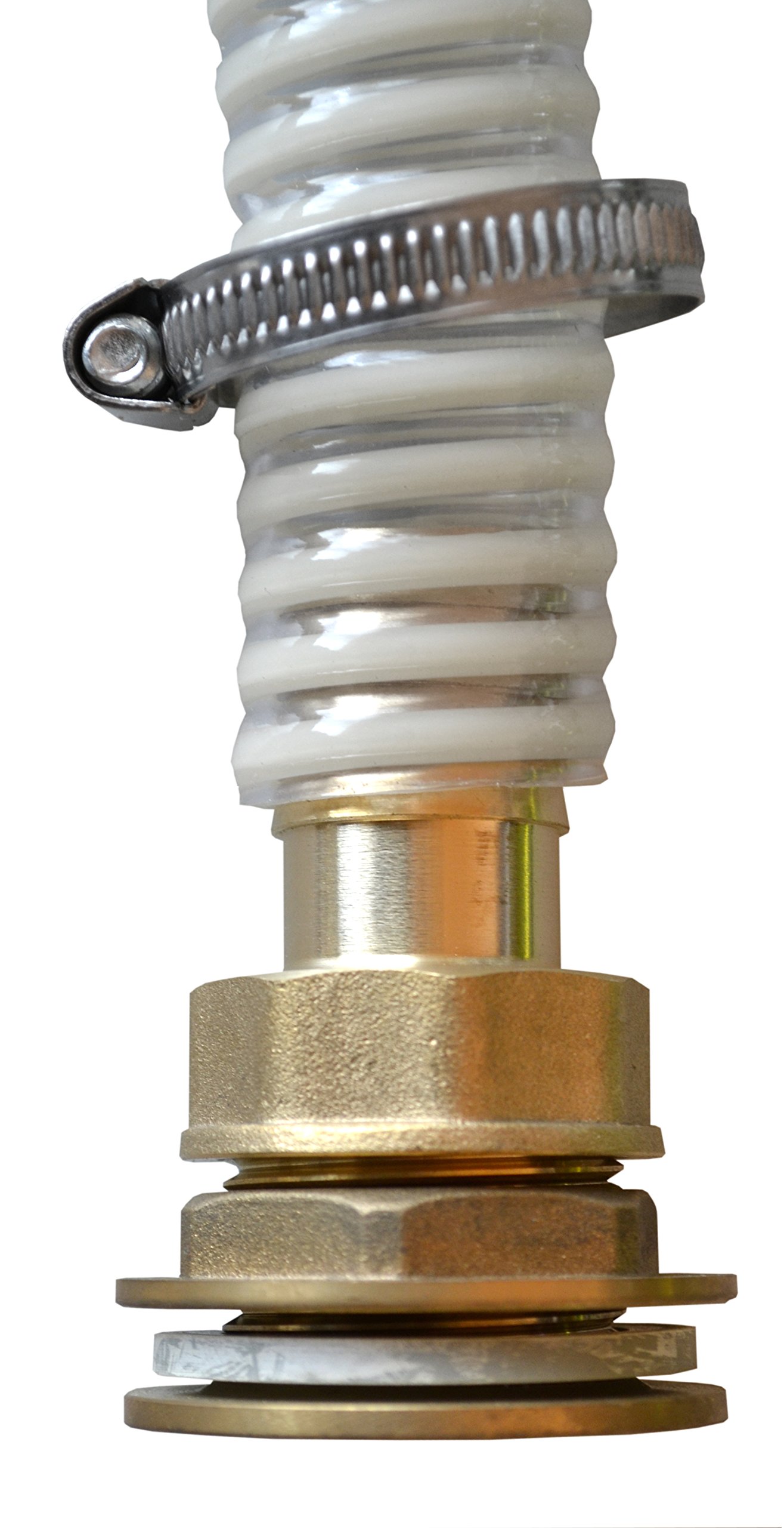 Wasserfass-Verbindungsset Aus Messing – Mit 3/4" Außengewinde, 1/2" Innengewinde & 2 Dichtringen Für Regenfässer