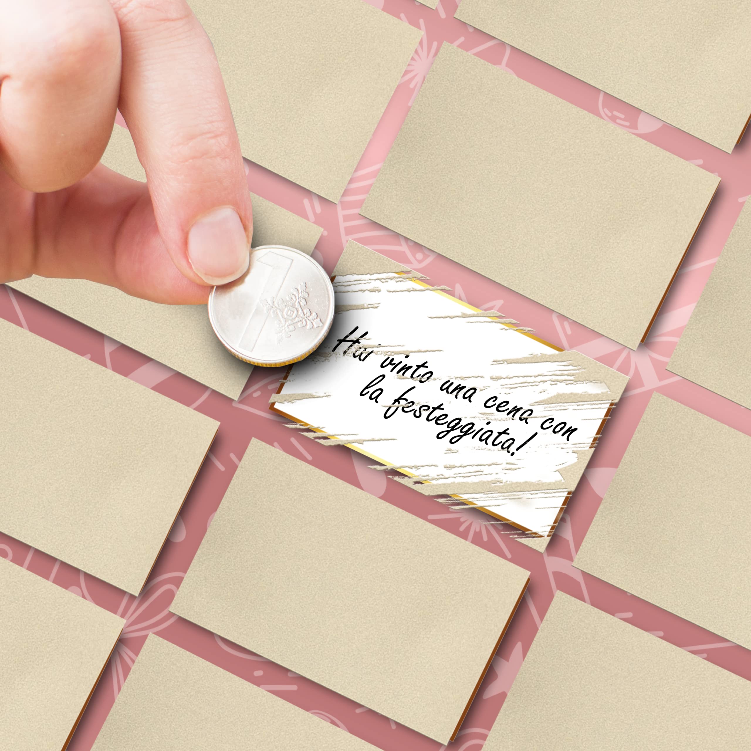 Maxi Gratta e Vinci Personalizzato Gioco Compleanno – Idea Regalo Lotteria del 40enne Versione A3 - Calendario Auguri Grattabile 40 Anni Per Invitati - Regali Divertenti 40 Anni Uomo Donna Originale