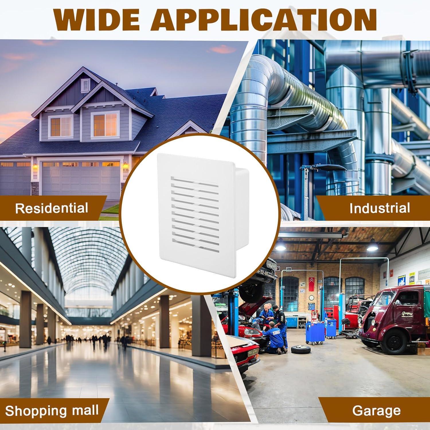 Amyhill 2 Set Air Admittance Valve Wall Box, 4.5"×5.75" for in Wall Enclosure for Pipes, Connects to 1-1/1.5 Inch or 2 Inch ABS or PVC Piping, High Impact Polystyrene Construction for Plumbing Vents