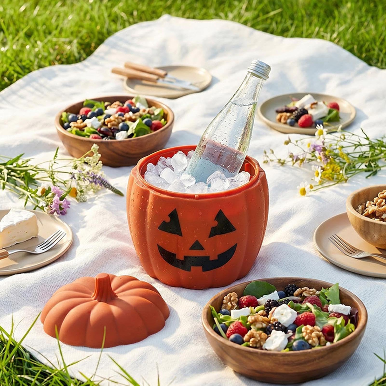 Cubo de hielo para barra de cóctel Calabaza Ghost Cooling Contenedor Ice