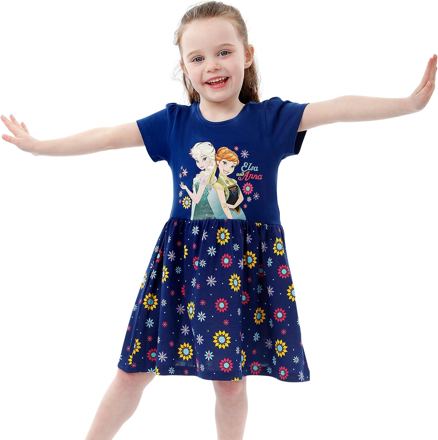 Disney Frozen Dress Girls | Anna and Elsa Dress for Girls | Frozen Long Sleeve Dresses for Girls - Image 2