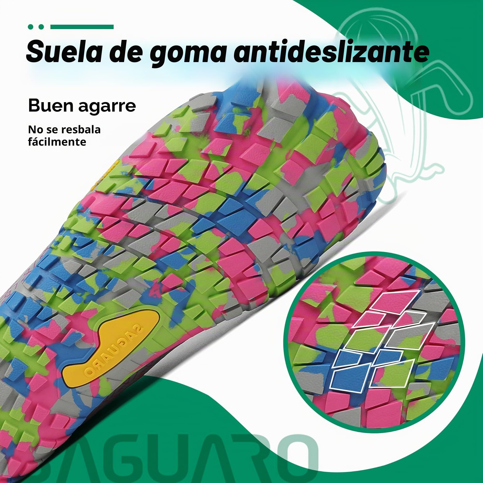 SAGUARO Versátil Minimalistas Zapatillas Ligeras Flexibles para Exterior Interior - Gym Asfalto Playa Montaña, Unisex-Adulto