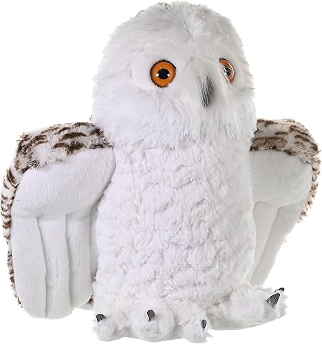 Wild Republic Peluche de búho nevado, animal de peluche, regalo para niños, abrazos, 12 pulgadas