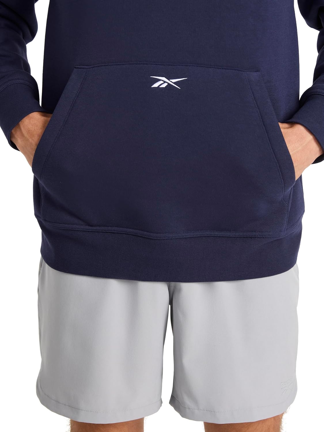 Reebok Men's Transition Hoodie, Oversized Fit, Midweight Cotton-poly Fleece Fabric
