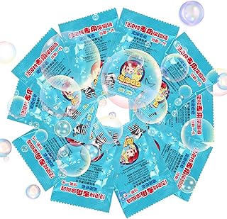 Bubble Refill Solution | 0.33 Oz Bubble Refill Solution, Safe Bubble Solution Refill for Bubble Machines and Bubble Toys | Bubble Refill Solution for Kids, Just Add Water, Outdoor Party Favors Liushui