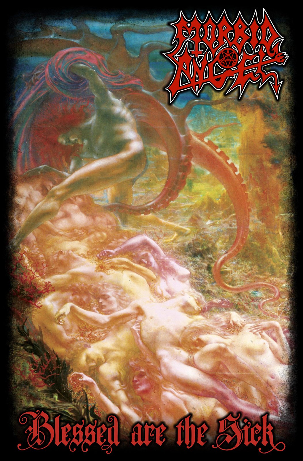 Morbid Angel Schwarz Blessed Are The Sick Textil Poster [Zubehör]