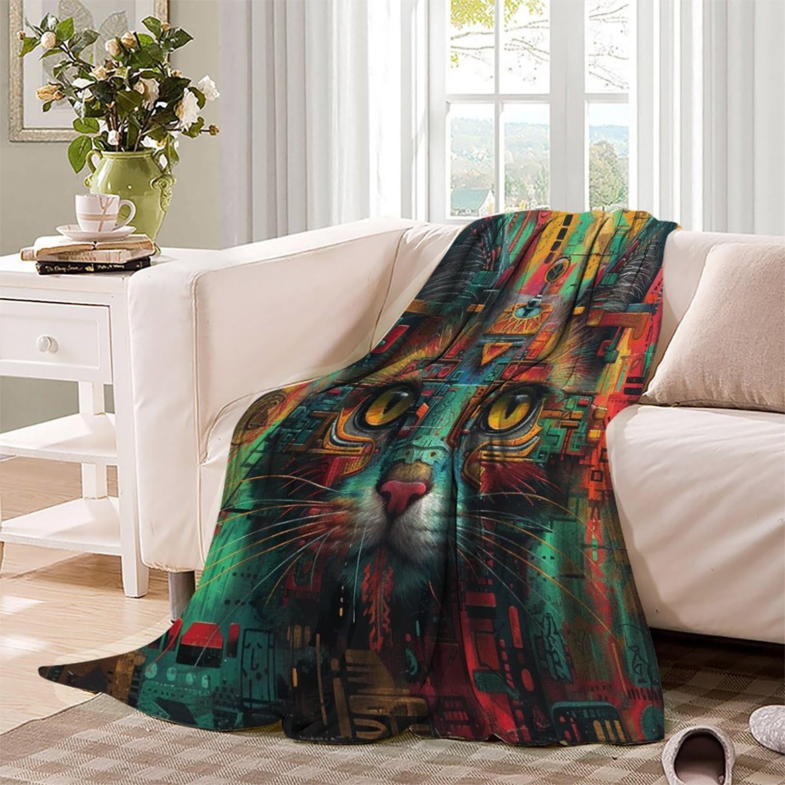 Coperta morbida in pile di flanella, ideale come regalo di compleanno per amici, familiari, regalo di Natale per amici e partner, coperta natalizia per divano e letto, 200 x 230 cm