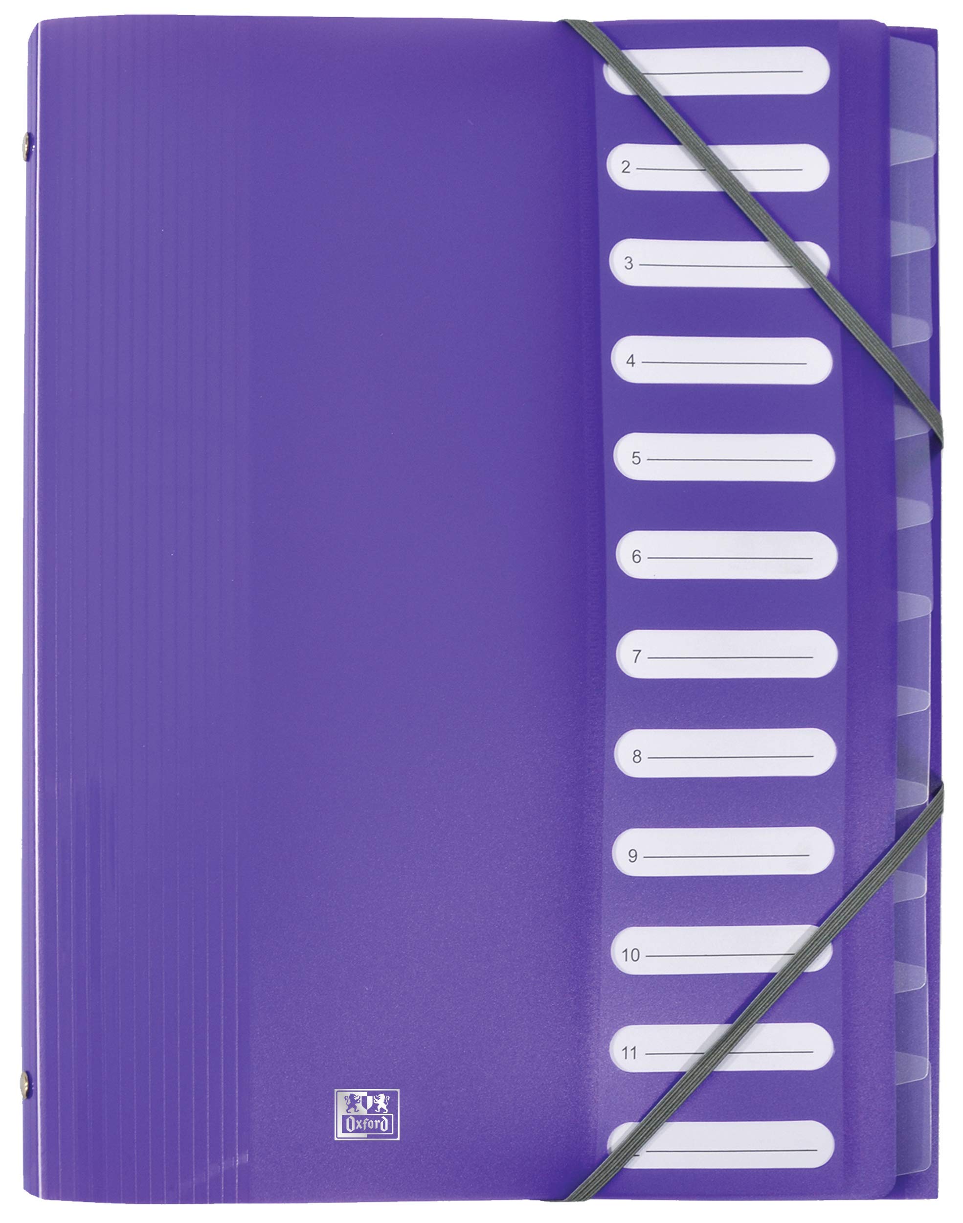 Reglas de Vida Elba 400006531 Escuela Carpeta PP, 12 bolsillos, colores surtidos, 12-pack