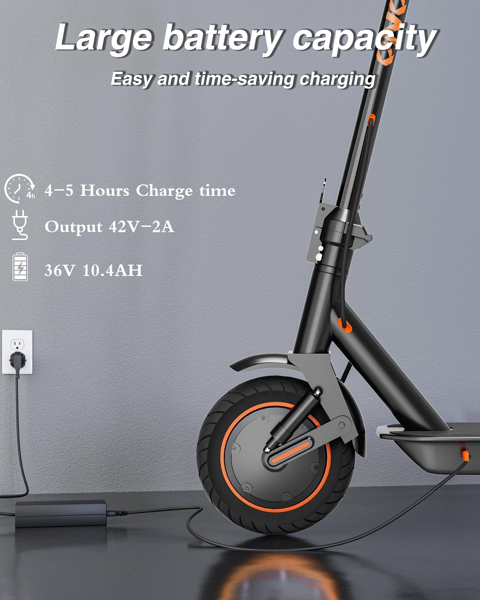 QnQ Trottinettes Électriques, 8.5"/10" Électrique Trottinette Pliable, Moteur 500W, Batterie 7.8AH/10.4AH, Application, Maximum 25km/h, Portée de 20 à 35 km, Double Frein, Double Amortisseurs