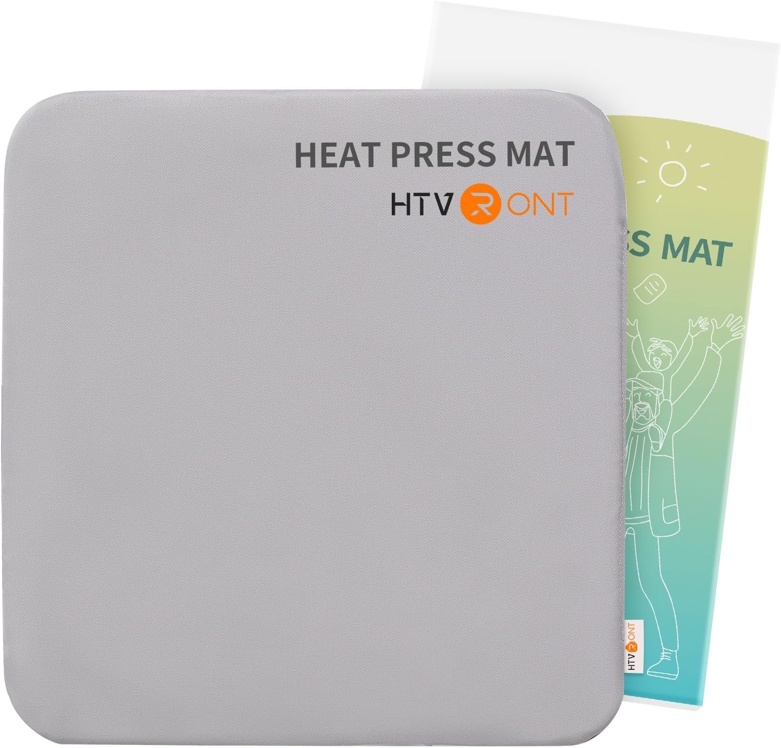 HTVRONT Heat Press Mat Compatible with Cricut Cutting Machine, Heat Press Pad 15"x15" for Craft Vinyl Ironing Insulation Transfer, Double Sides Applicable Heat Mat for Heat Press Machines