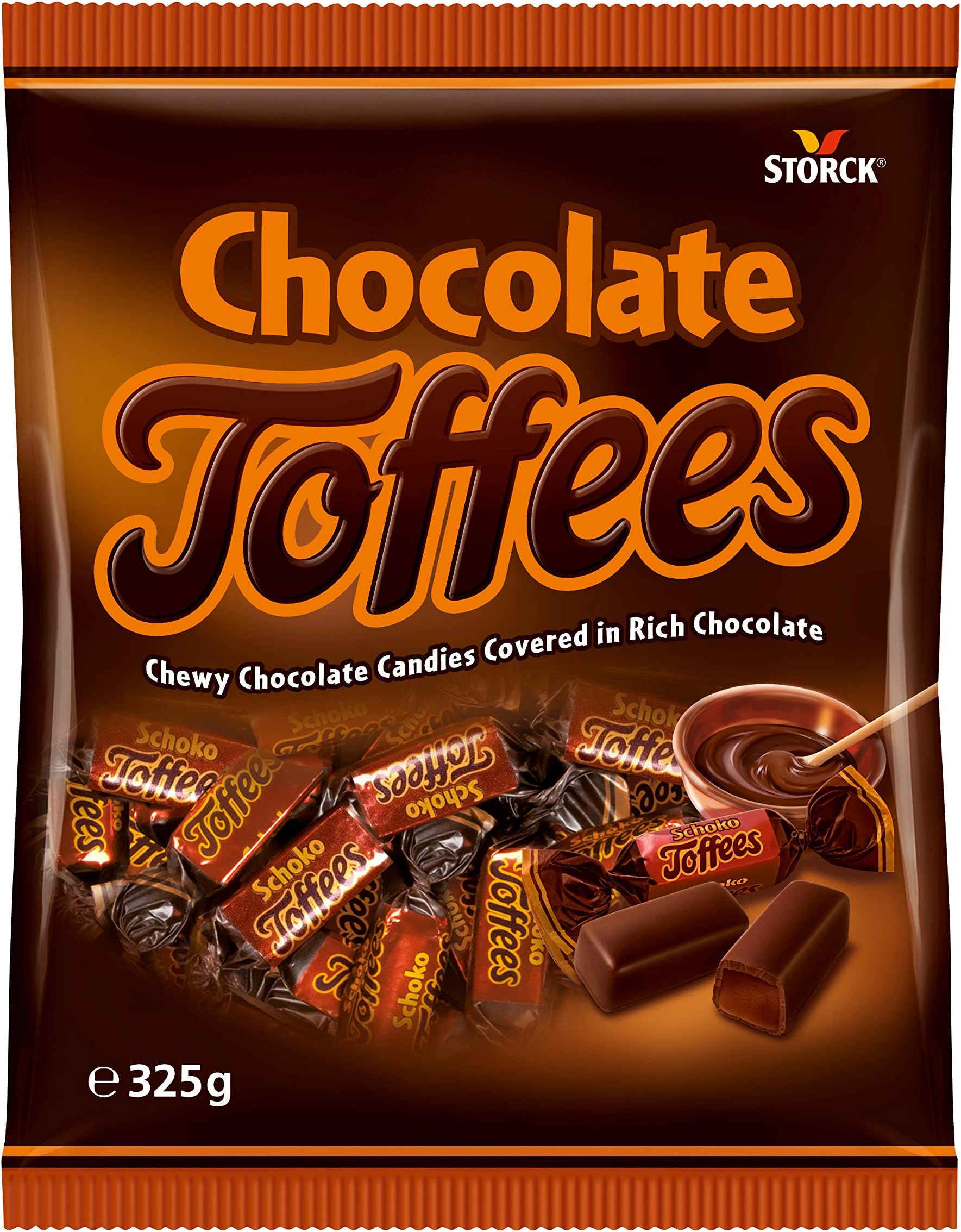 Bunte Welt Chewy Chocolate Toffees Covered in Rich Chocolate 325 grams