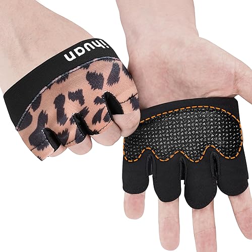 Miniatura 7 de ihuan Nuevos guantes de entrenamiento de gimnasio para levantamiento de pesas para hombres y mujeres, ideales para levantamiento de pesas,
