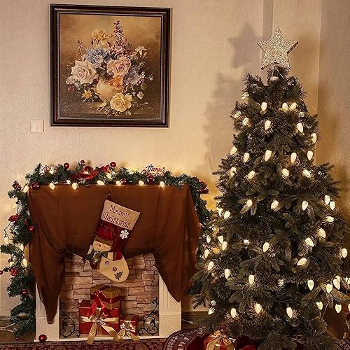 Miniatura 8 de Paquete de 25 bombillas LED de repuesto de luces de Navidad C9, bombillas LED C9 de plástico inastillables e impermeables para tiras de luces al