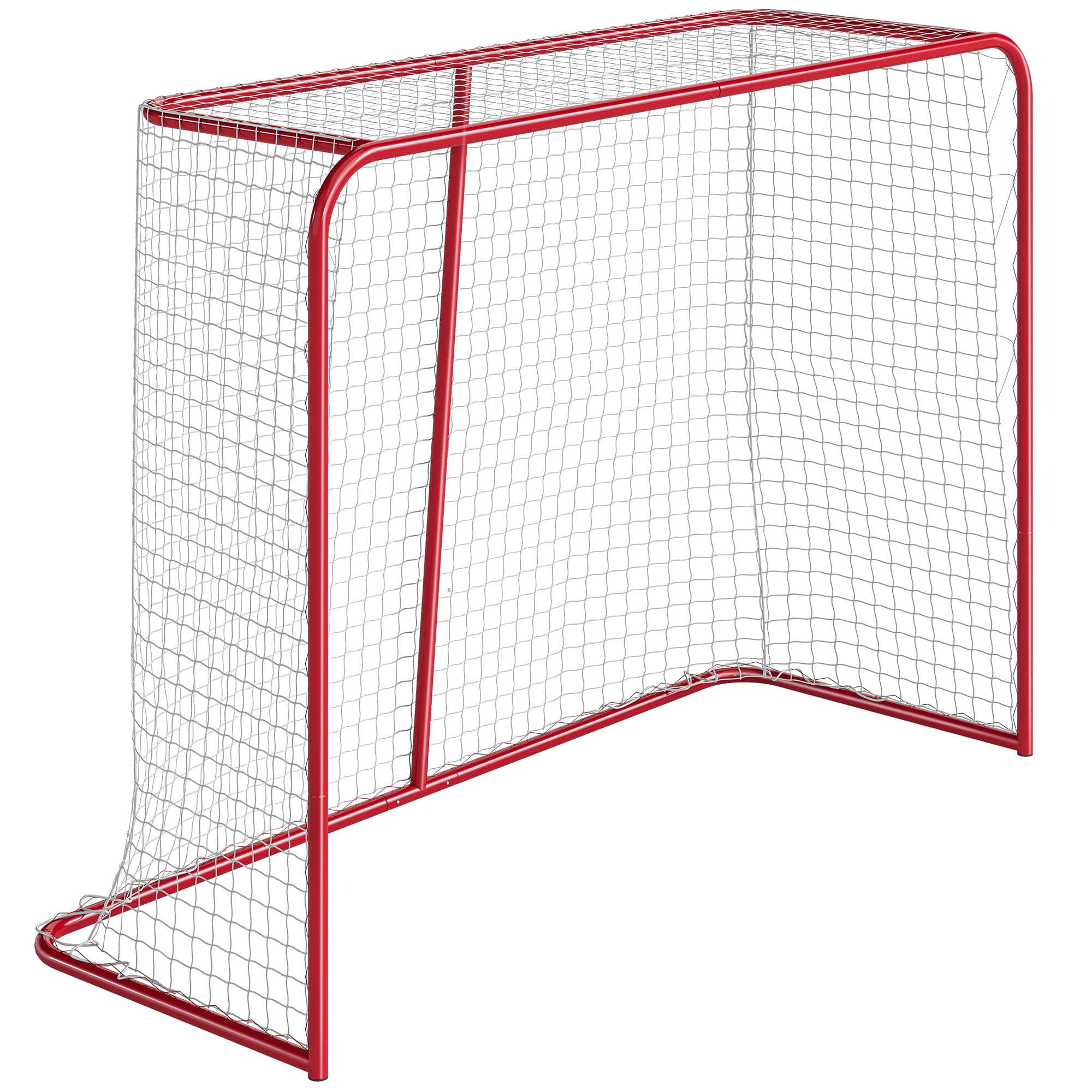 Soozier Mini Hockey Goal, Easy Setup Hockey Net with Metal Frame, Lightweight & Portable, Indoor & Outdoor Training Equipment