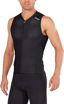 2XU Mens Multisport Tri Singlet Black, Small