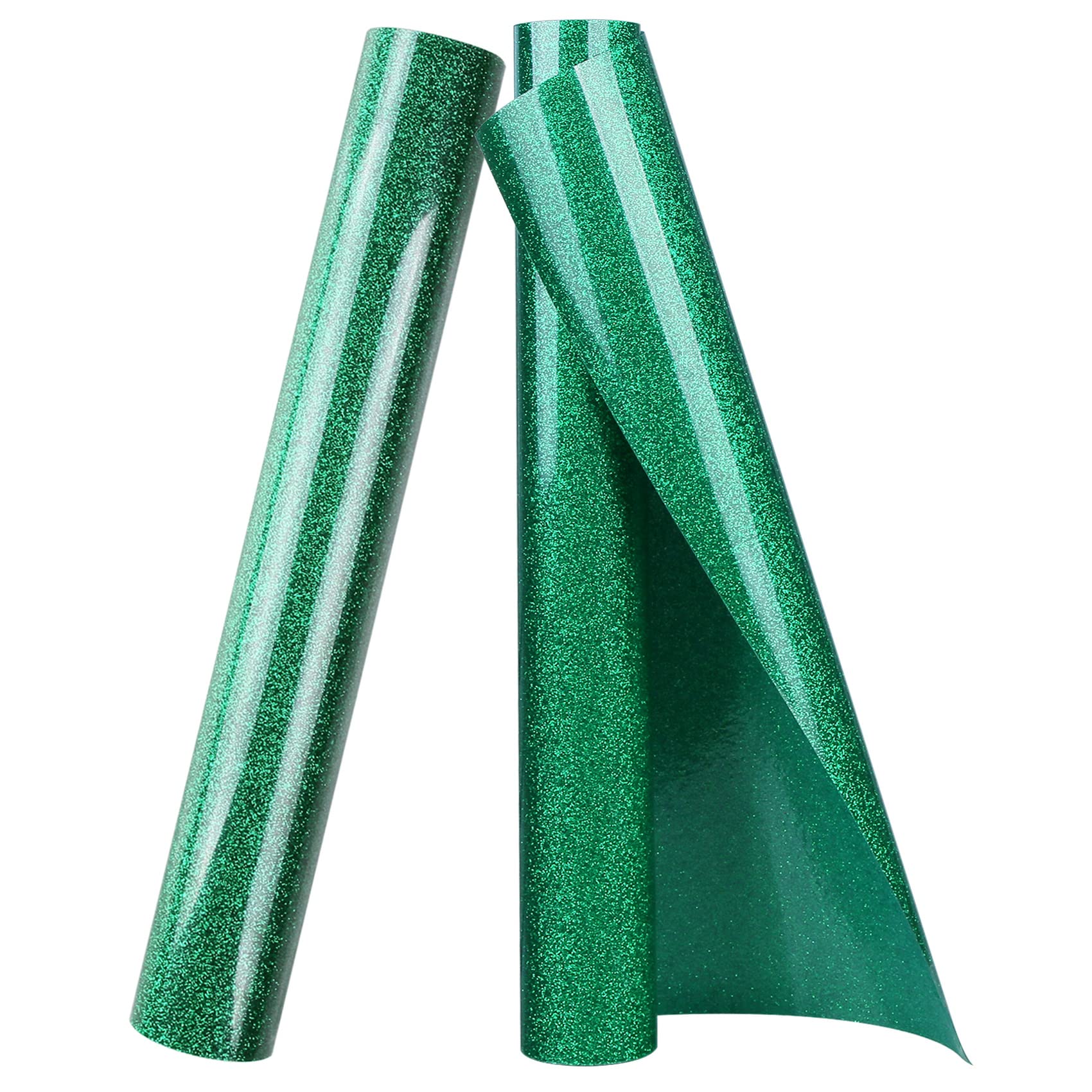 TORC Green Glitter HTV Heat Transfer Vinyl Roll 12 inch x 10 ft Iron on Vinyl for T Shirts Crafts Christmas St. Patrick's Day Decor