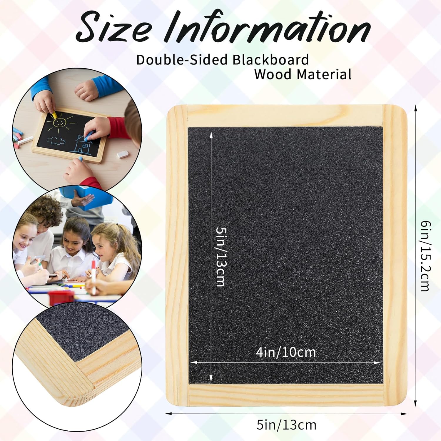20 Pcs Small Slate Chalkboard Mini Chalk Board with Frames Mini Board Signs Writing Supplies for Classroom Home Office