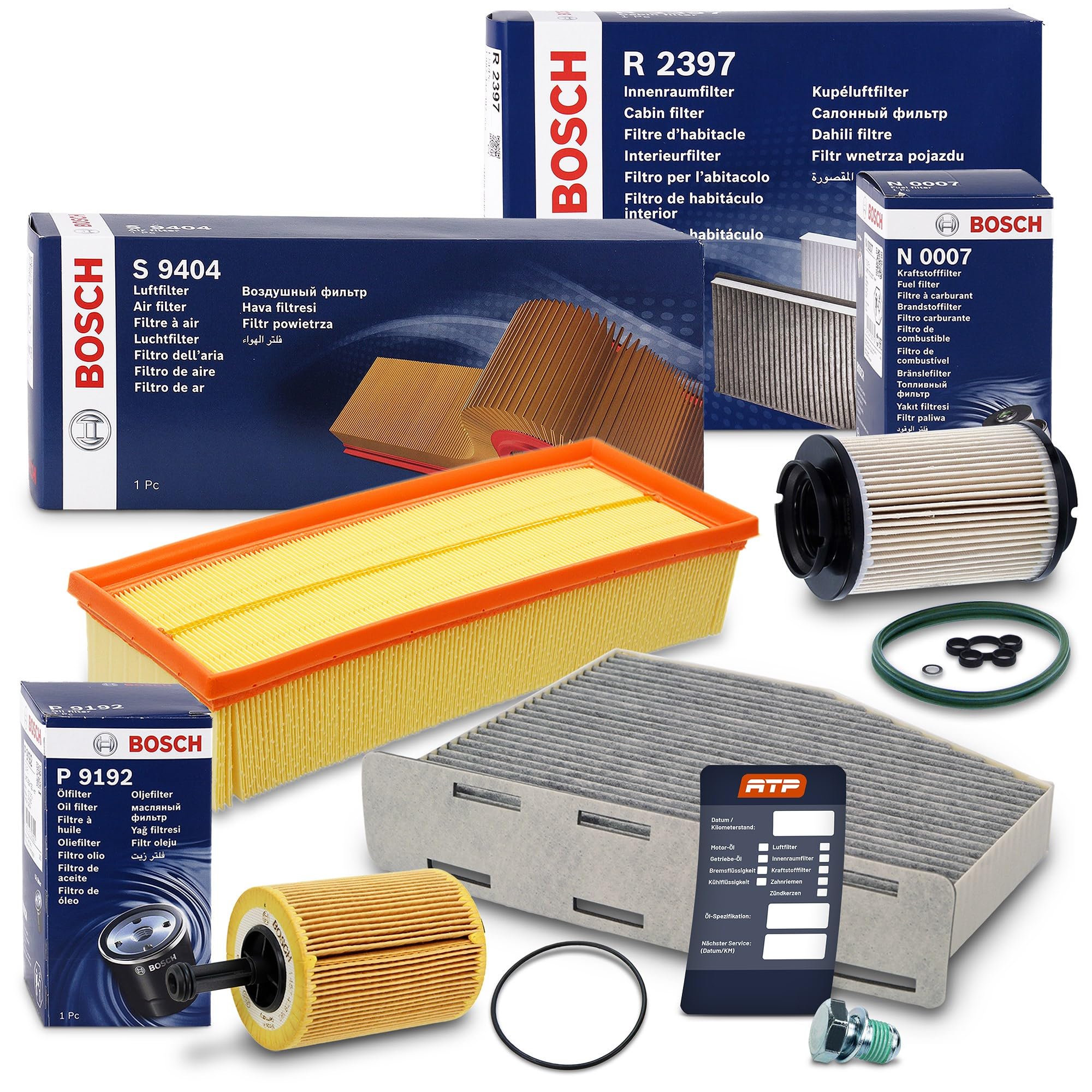 1x BOSCH-FILTER Inspektionspaket Filtersatz SET B